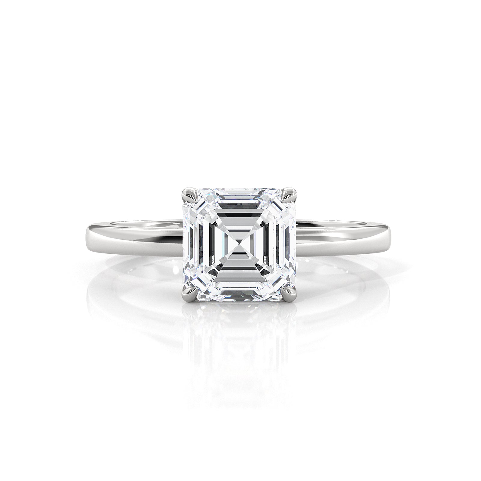 4.5g Lab Grown Diamond 6 Prong Solitaire Engagement Setting IGI Certified Ring 1.00 Ctw.